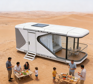 Maison préfabriquée de luxe écologique haut de gamme avec structure en acier, design moderne, caractéristiques imperméables pour une utilisation en extérieur - Product Image 4