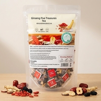 Thé aux herbes combiné Ginseng, Mûre, Lycium Jujube, Wubao, Huit Trésors, Golden Gun, pour hommes, 100g