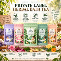 Kantong Teh Herbal OEM untuk Mandi, Sachet Herbal Bunga Alami untuk Perawatan Spa dan Mandi di Rumah