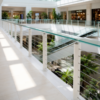 Balustrade et main courante en câble d'acier inoxydable de qualité supérieure, meilleur prix pour usage extérieur, directement de l'usine