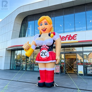 <span class=keywords><strong>Muñeca</strong></span> <span class=keywords><strong>inflable</strong></span> gigante personalizada de 5 m con luces LED, modelo de publicidad de chica de la cerveza holandesa Sarah, camarera bávara, mascota para fiestas/eventos - Product Image 4