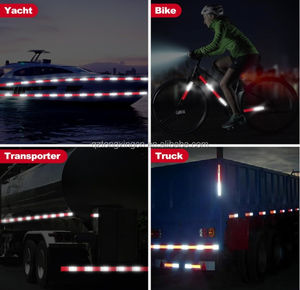 شريط عاكس DOT--C2، ملصقات راديوم عاكسة، ملصقات عاكسة حمراء وبيضاء للمقطورات والسيارات، أشرطة تحذير عالية الكثافة للسلامة - Product Image 6