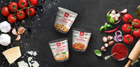 Taza de pasta italiana instantánea NAPOLETANA 55g on-the-Go MADE IN ITALY Selección GVERDI de alta calidad Pasta instantánea Fusilli Tomate Sauc