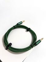 Nuevo Cable de Audio de 3.5mm con Trenzado para Micrófono, Altavoz de Coche, MP4, Auriculares, Conexión AUX Macho a Macho