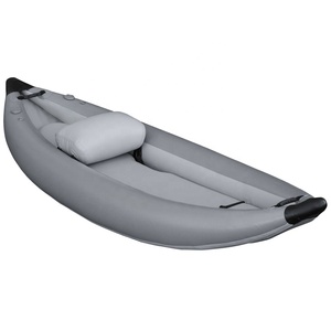 Canoa de aire completo y <span class=keywords><strong>doble</strong></span> para una sola persona, <span class=keywords><strong>kayak</strong></span> <span class=keywords><strong>inflable</strong></span> plegable, punto de caída de mar, color blanco, nuevo - Product Image 2