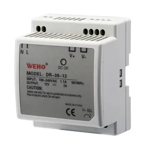 Din Rail Power Supplies DR-30-5 5V 30W 6A High Efficiency Ac to Dc Switching Power Supply