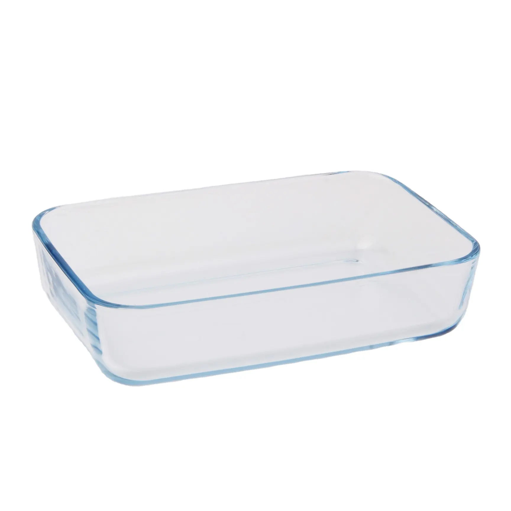 Hot Sell Atacado personalizado Alta Borosilicato vidro forno quadrado Bakeware resistente ao calor Baking Dish Pan Placa Bandeja