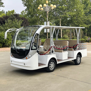 Bus de tourisme blanc 14 places Navette électrique <span class=keywords><strong>Voiture</strong></span> Passager School Tour Bus à vendre - Product Image 3