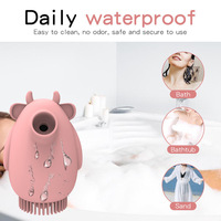 Vibrateur 2-en-1 mini en forme de vache pour le clitoris et les mamelons, masseur corporel pour femmes - Vente en gros