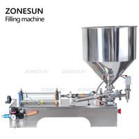 Machine de remplissage pneumatique volumétrique ZONESUN ZS-GT1 10-100 ml pour boissons gazeuses, savon liquide, gel, huile, eau, jus, miel, crème, pâte