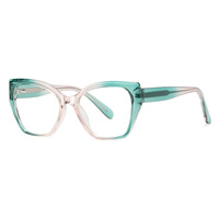 TYSD-LS008 Nouvelles Lunettes Optiques Œil de Chat TR+CP Populaires en Stock Prêt à l'emploi Montures Unisexe Anti-lumière Bleue Durables avec Étui pour Extérieur