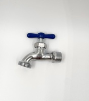 Robinet d'eau à ouverture lente en zinc pour usage extérieur, filetage NPT 1/2 pouce