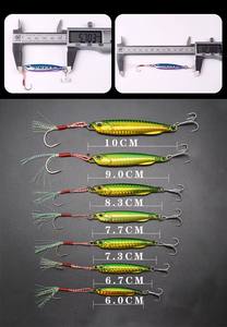 Leurre de pêche au jigging Burle JG-14 - Hameçon à fente pour sang recouvert de plomb et de métal 50g - Appât artificiel dur pour la pêche en <span class=keywords><strong>bateau</strong></span> en mer - Product Image 4