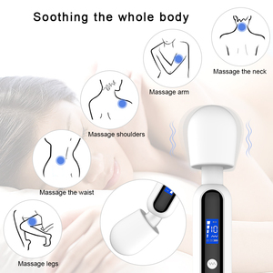 Massage âm vật kích thích dành cho người lớn quan hệ tình dục đồ chơi AV cá nhân đầy đủ cơ thể cây Đũa Phép AV <span class=keywords><strong>Wand</strong></span> LCD hiển thị Máy rung cho phụ nữ - Product Image 6