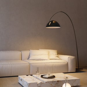 مصباح أرضي فني من أيسيلان لغرفة المعيشة وغرفة النوم، تصميم بسيط وطويل ومرن، إضاءة أرضية للمكتب، مصباح قائم أسود - Product Image 4