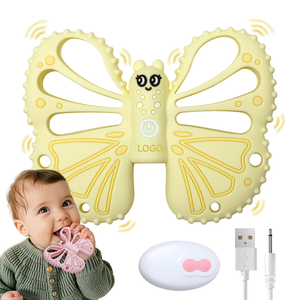 Vibrating Teething Toys - Soft BPA-Free Silicone Baby Rattles
