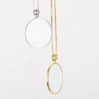 Handheld 5X Magnifying Glass Pendant Necklace Magnifier