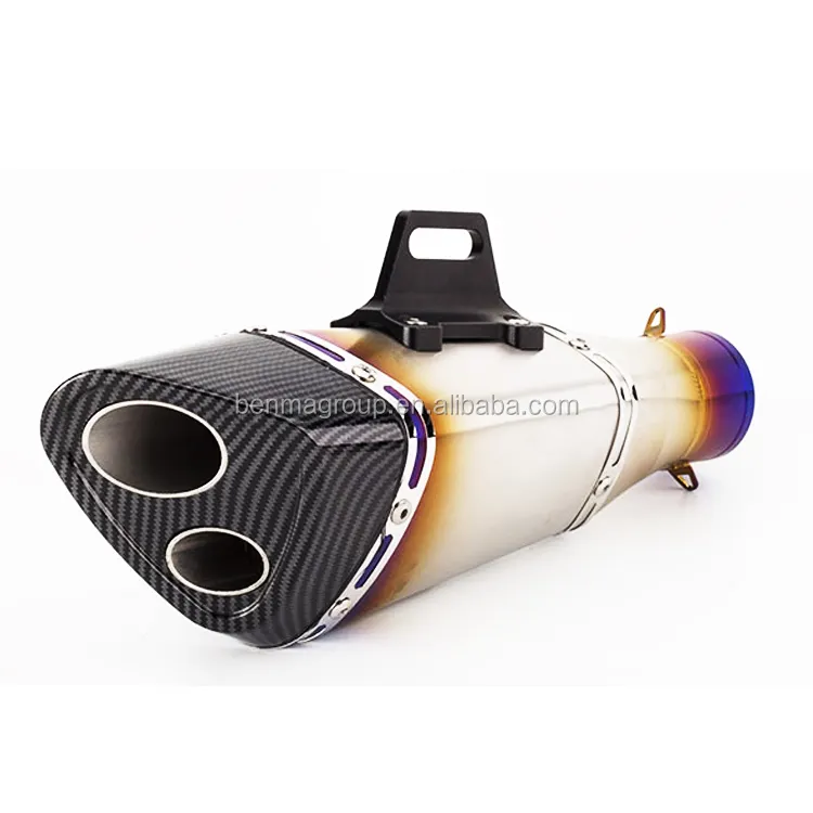 Double Outlet R15 V3 Muffler Motorcycle Parts RC390 MT03 Z250 Silencer
