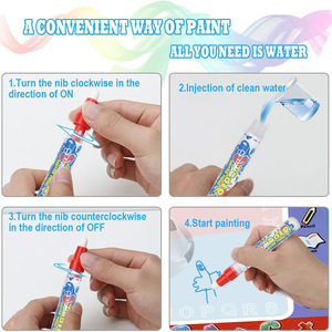 ओई मोंटेसरी जादू पानी ड्राइंग बोर्ड शैक्षिक बच्चे के लिए खेल खेल खेल खेल - Product Image 5