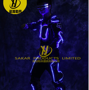 <span class=keywords><strong>Costume</strong></span> da Donna LED Colorato a Tema Alieno, Taglia Personalizzabile, in Materiale EVA, per Spettacoli di Danza, Performance sul Palco, Bar, KTV, Stile Futuristico - Product Image 5