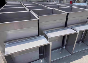 Tùy chỉnh chuyên nghiệp tấm kim loại chế tạo dịch vụ mạ kẽm thép vuông vuông hình chữ nhật ống dẫn khí - Product Image 2