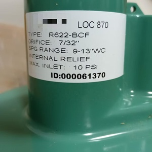 Nuovi regolatori del secondo stadio della serie Fiisher R600 ad alte prestazioni R622-BCF regolatore del Gas a bassa pressione - Product Image 5