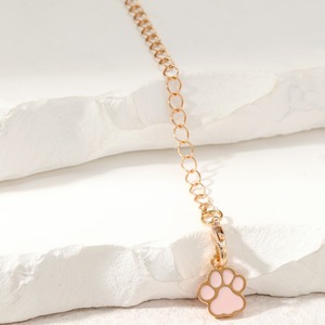 Cute cartoon animal footprint keychains, versatile <b>backpack</b> chains, simple water bottle chains, DIY accessories from Europe and - Product Image 3