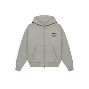 Felpe con Cappuccio Oversize Personalizzate Essentials, Unisex, con Zip e Grafiche, Stile Streetwear per <span class=keywords><strong>Uomo</strong></span> - Product Image 3
