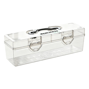 Calligraphy <b>Brush</b> Storage Box Transparent Portable Organizer For Children Art Practice Rectangle Shape With Handle - Product Image 4