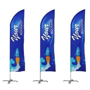Advertising Custom Tear <b>Drop</b> Feather Flag Flying Teardrop Flags Beachflags Beach Flag Banner - Product Image 4