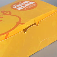 Boîte de papier de poulet frit ventilé avec logo personnalisé imprimé jetable Kfc coréen fast-food Rôti à emporter