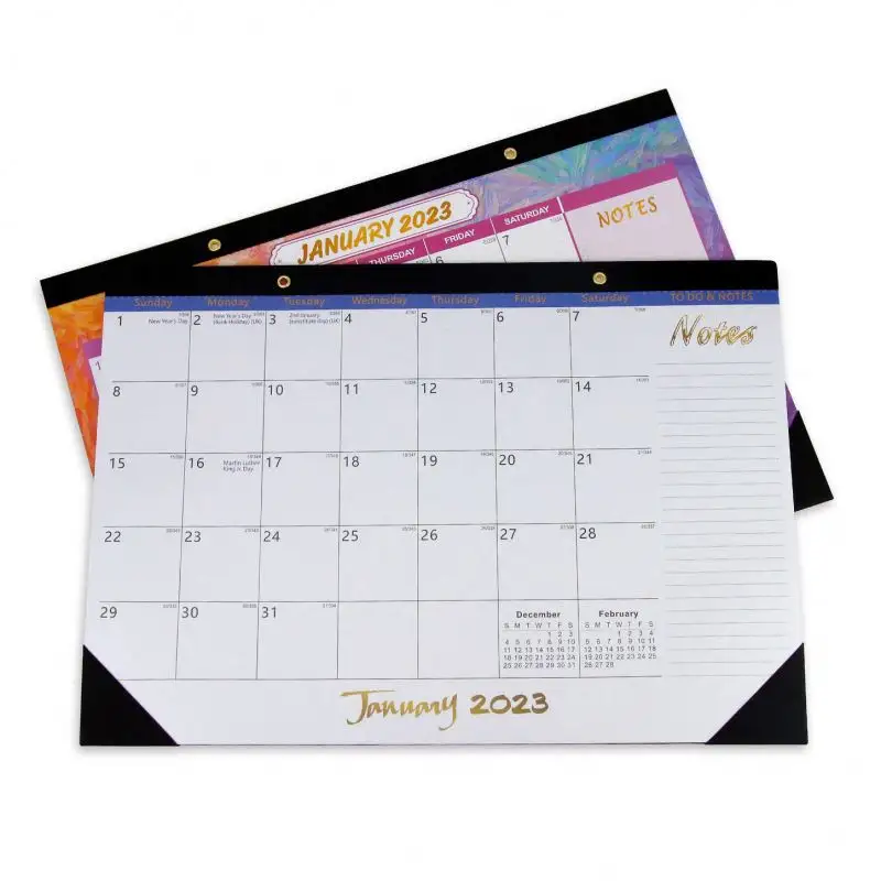 Best 2023 Planner Large Cotton Linen Lang Simple Life Funny Professional Calendar Desk