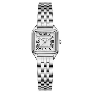 AMOVAN <span class=keywords><strong>Orologio</strong></span> <span class=keywords><strong>da</strong></span> Donna in Acciaio Inossidabile Oro e Verde, Quadrante con Numeri Romani, Cassa Rettangolare, Stile <span class=keywords><strong>Vintage</strong></span> - Product Image 6
