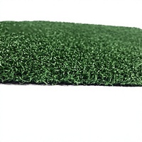 Gazon synthétique extérieur OEM Lush Dense en plastique, longueur de l'herbe 10 mm, ignifuge, pour aménagement paysager, parcs et mariages