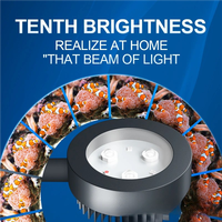 Lampe à clip LED en alliage d'aluminium pour aquarium, lumière corail douce à spectre complet, trois couleurs réglables, avec minuterie, petite taille, vente en gros