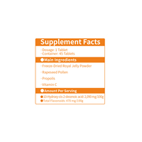 Compléments alimentaires Premium KANION riches en flavonoïdes, antioxydants, 50 mg, certifiés ISO9001 HACCP, comprimés à croquer au goût de propolis, 2 suppléments