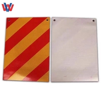 Drapeau de signalisation de sécurité en PVC réfléchissant jaune fluorescent haute visibilité, imprimable, pour livraison