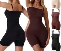 Culotte gainante une pièce sans couture en nylon pour femme, taille haute, effet ventre plat et rehaussement des fesses, pour grandes tailles