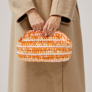Bolso de Hombro para Mujer de <span class=keywords><strong>Ganchillo</strong></span> Novedad 2025 Hecho a Mano con Hilo de Lana Tejida de Lujo Único Estilo Playero Vintage Bohemio Invernal - Product Image 4