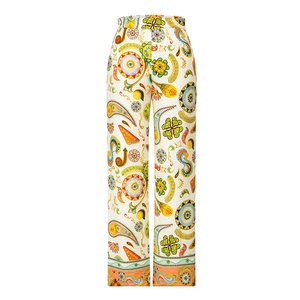 <span class=keywords><strong>Pantaloni</strong></span> a vita alta con motivo floreale su misura a forma di Paisley <span class=keywords><strong>pantaloni</strong></span> da <span class=keywords><strong>donna</strong></span> a gamba larga stampati - Product Image 1