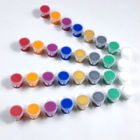 Peinture Permanente Imperméable Mini 5ml 8 Couleurs Pot à Bandelettes Peintures Acryliques pour Toile, Pierre et Tissu
