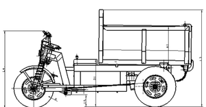 Ingénierie électrique Construction Ferme Jardin <span class=keywords><strong>Mini</strong></span> Dumper Truck Véhicule électrique Tricycle <span class=keywords><strong>Trolley</strong></span> Cargo Cart Transporter - Product Image 6