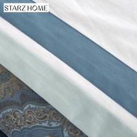 Ensembles de literie ensemble de draps de lit en coton de luxe ensembles de literie avec rideaux assortis