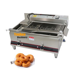 Freidora eléctrica integrada de gas comercial para donas/precio de máquina freidora de donas industrial - Product Image 1