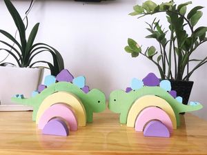 Jeu de puzzle en bois pour enfants - Adorables vaches maman et bébé - Bois naturel et peinture de sécurité - Product Image 6