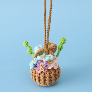 Nuevo diseño, ramo colgante decorativo, cesta colgante, Mini bonitos regalos hechos a mano de ganchillo para niñas - Product Image 4