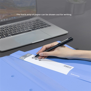 Deli 5342 A4 tập tin hộp nhựa tài liệu hộp thông tin dày PP nhựa công suất lớn thư mục chứng từ chất lượng cao - Product Image 3