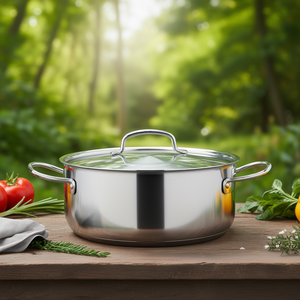 Pentola Chef Classic da 3 Qt in acciaio inossidabile con coperchio per uso su piano cottura - Product Image 3