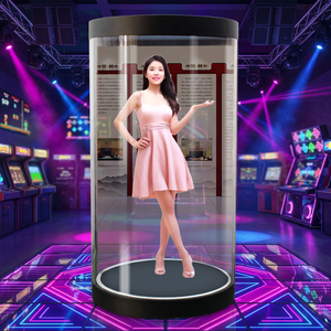 เครื่องโฆษณาโฮโลแกรม 3 มิติ ขนาด 21.5 นิ้ว รุ่น Utech Exhibition A133 Hall ควบคุมผ่านแอป หน้าจอ LCD ความละเอียด 1920x1080 ปรับ<span class=keywords><strong>ภาพ</strong></span>อัตโนมัติ - Product Image 3