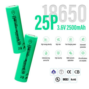 Batterie cylindrique rechargeable au lithium-ion Cellule INR18650 25P Batterie Li-ion <span class=keywords><strong>18650</strong></span> 2500mah <span class=keywords><strong>9wh</strong></span> 3.6v - Product Image 1